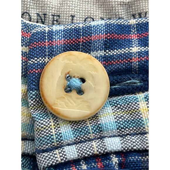 Tommy Bahama Mens 35X 8 Inseam Blue Striped Linen Blended Casual Shorts - Picture 6 of 8